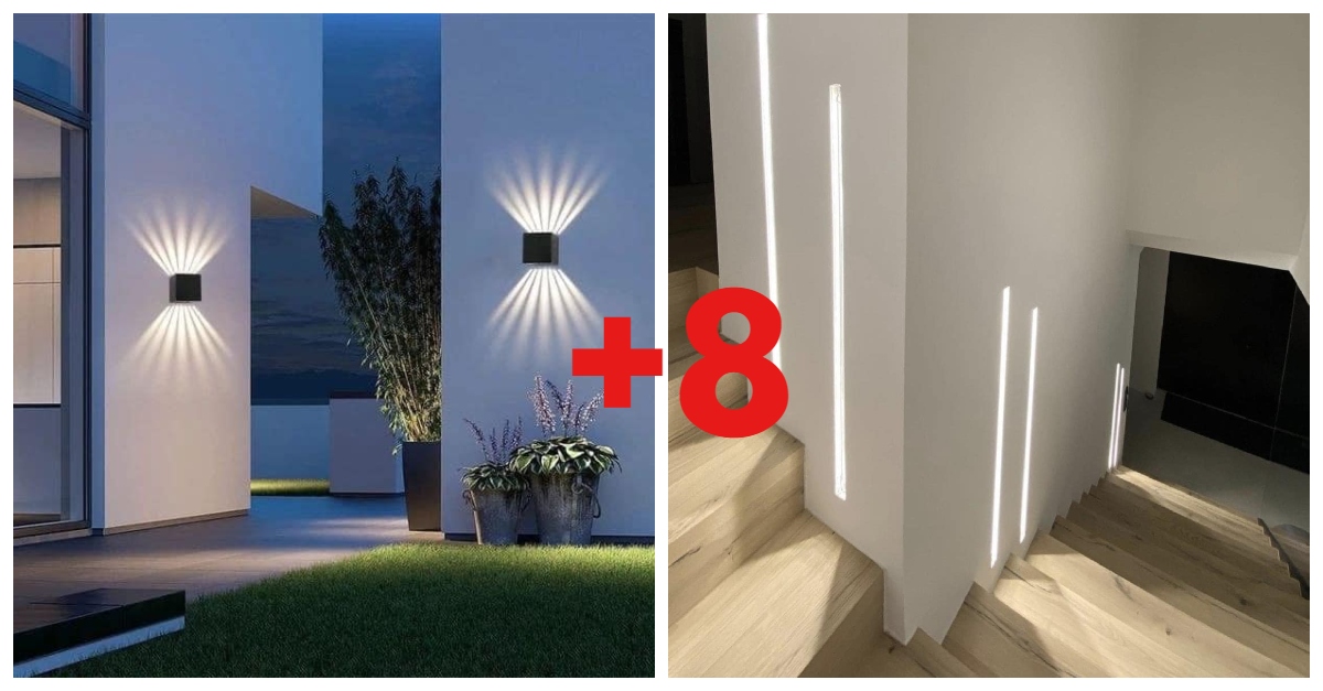 10 diseños de luminarias LED para engalanar tus paredes interiores y